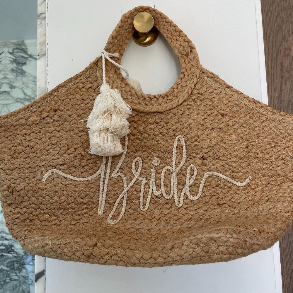 Jute Bride Beach Bag